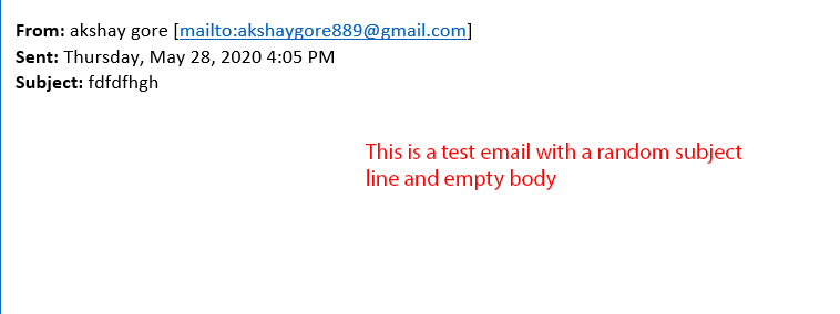 test email example