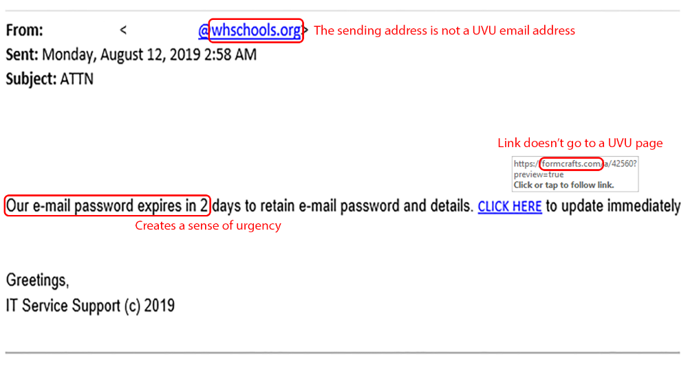 Phishing Example