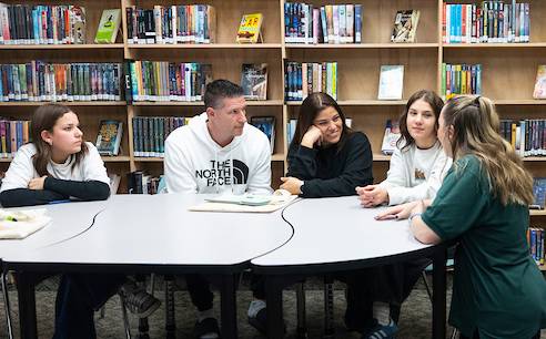 SFP intern teaching kids