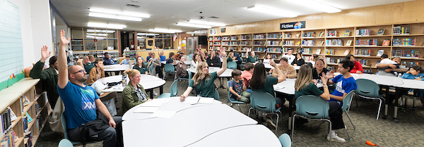 Classroom of sfp student interns and families