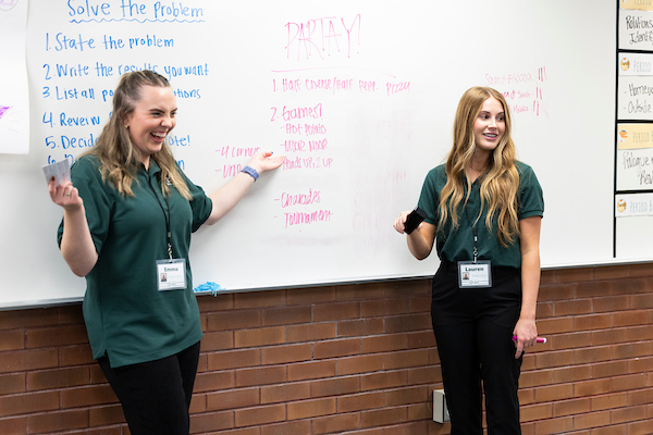 SFP student interns teaching