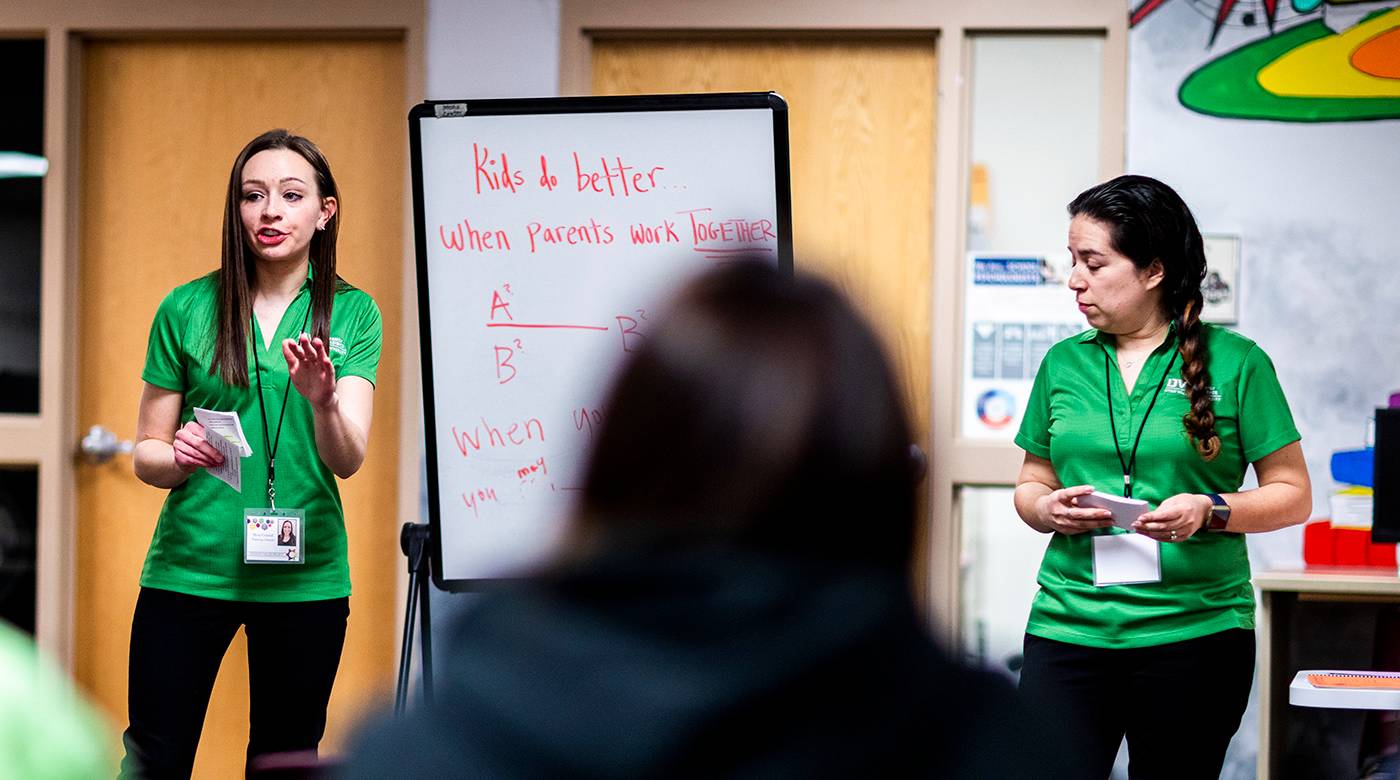 Student Interns teaching