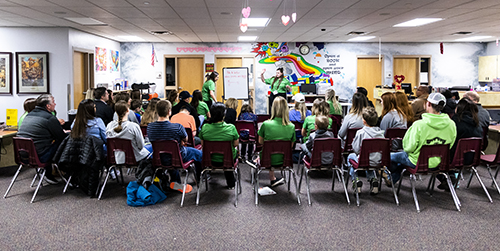 Classroom of sfp student interns and families