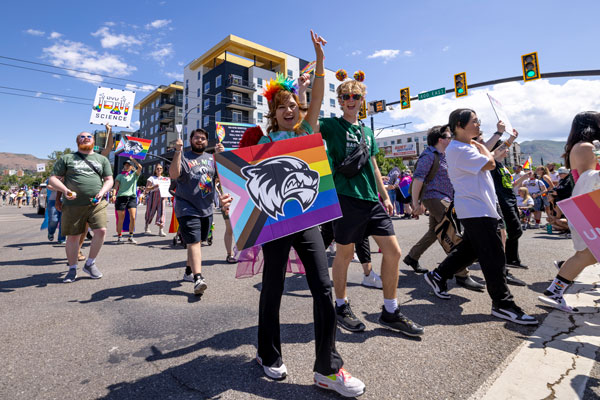 UVU students at Utah pride parade