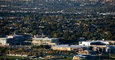 Arial view of campus