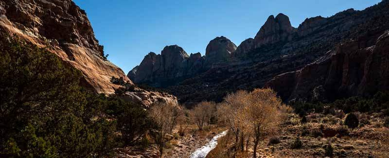 Creek in a valley of Capital Reef
