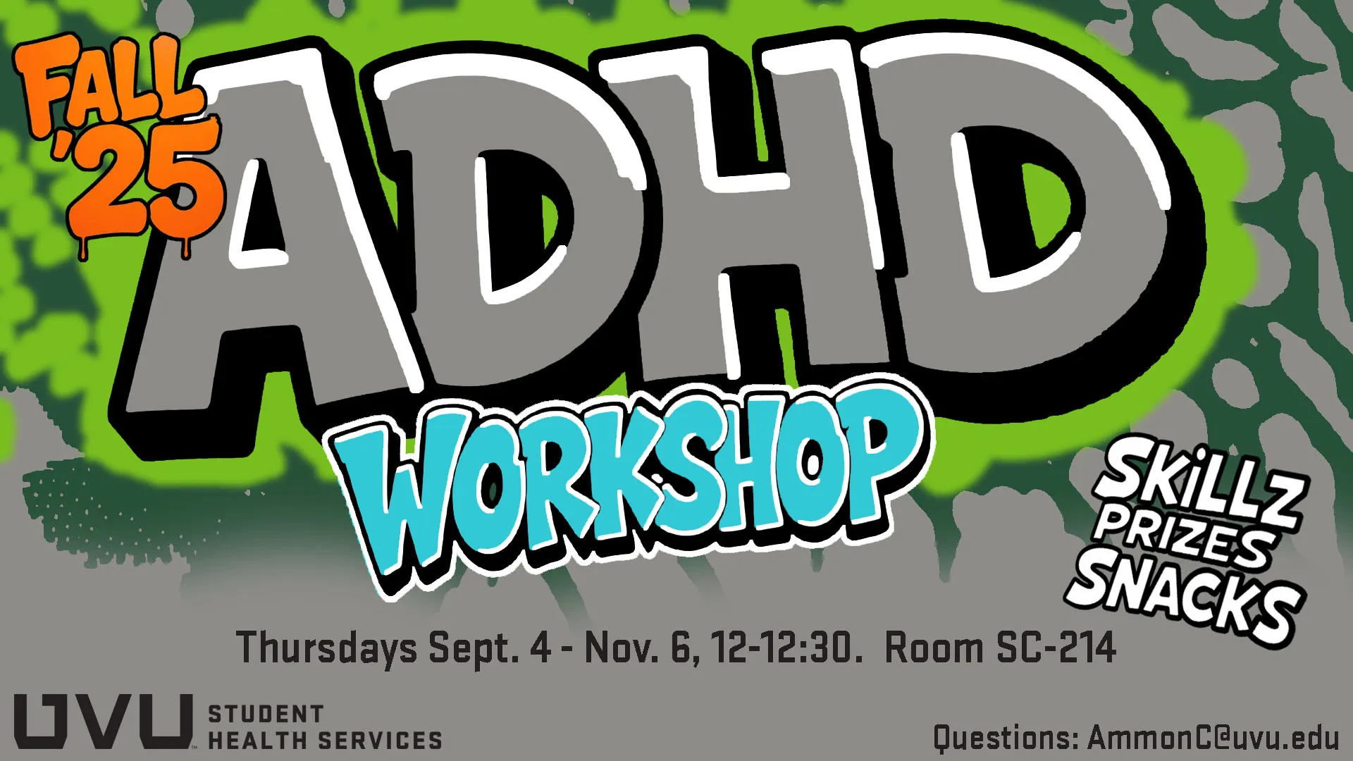 Ad for ADHD Workshops for Fall 2025