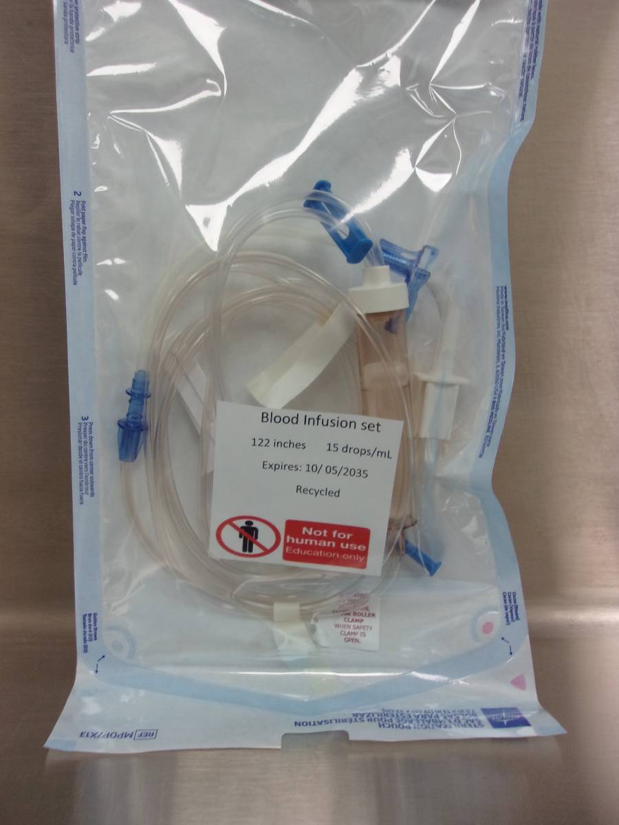 bagged recycled instructional infusion kit
