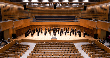 Photo of the  performers in Noorda Center concert hall