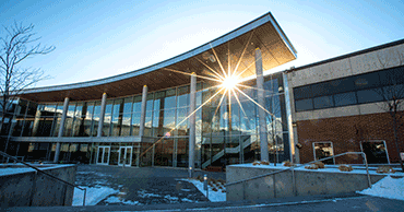 Photo of the Noorda Center at sunrise