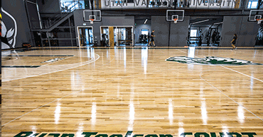 NUVI Basketball Center, interior court level