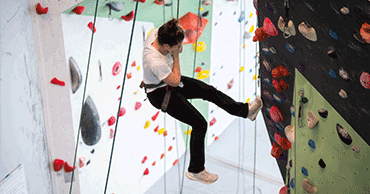 Student Life/Wellness, climbing wall