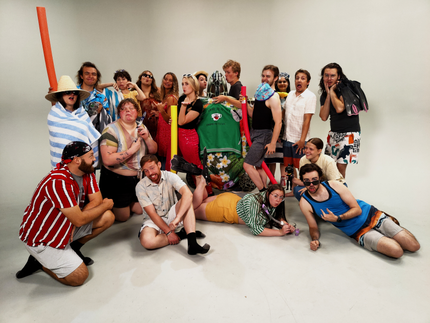 Hot Tea Improv Team posing 