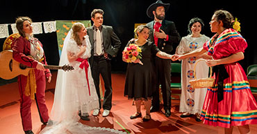 Wedding scene in Tamales and Roses