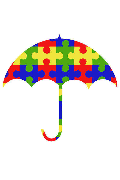 Sensory Friendly Umbrella Icon