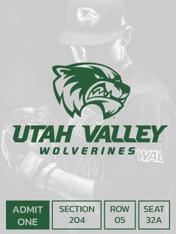  UVU baseball player looking down and holding his glove