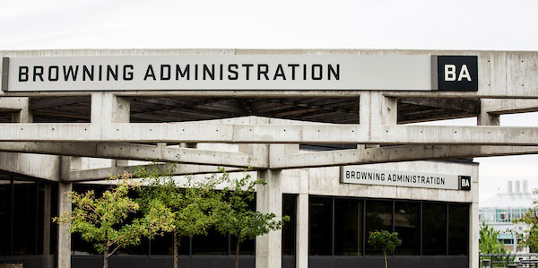 The Browning Administration building on main campus.
