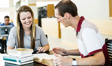 students studying