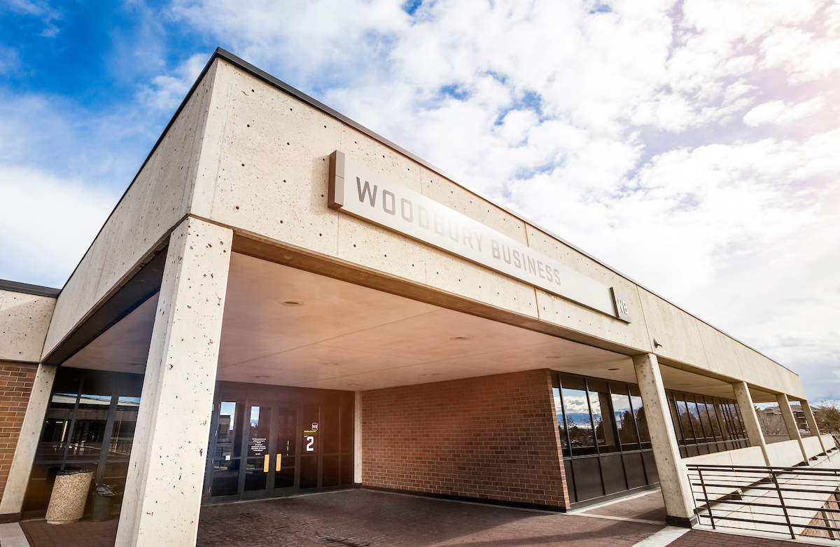 Exterior Woodbury School of Business 