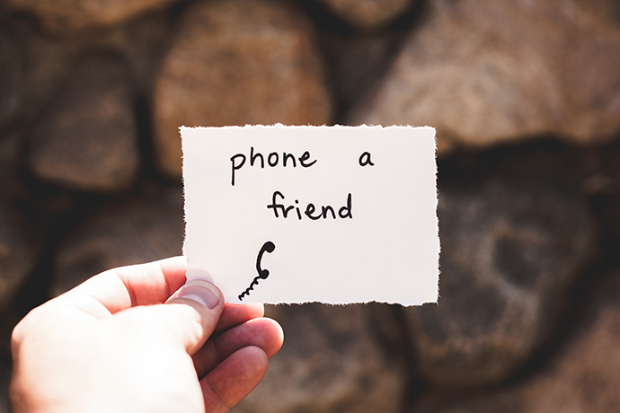 paper says phone a friend