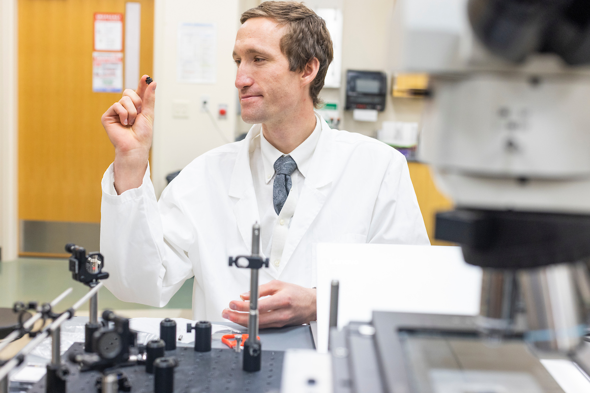 Image of a scientist in a lab