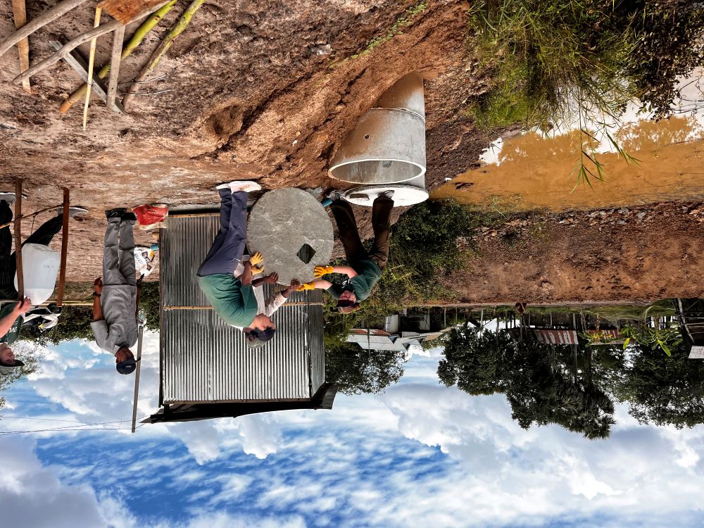 Volunteers working on the Sanitation Project in Cambodia