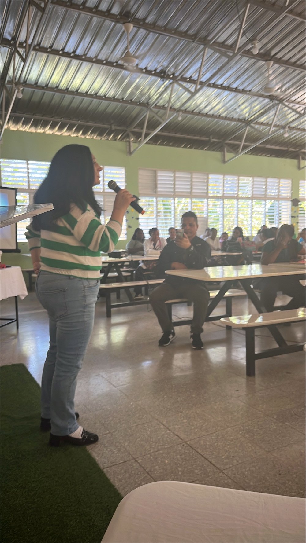 Speaker in a classroom