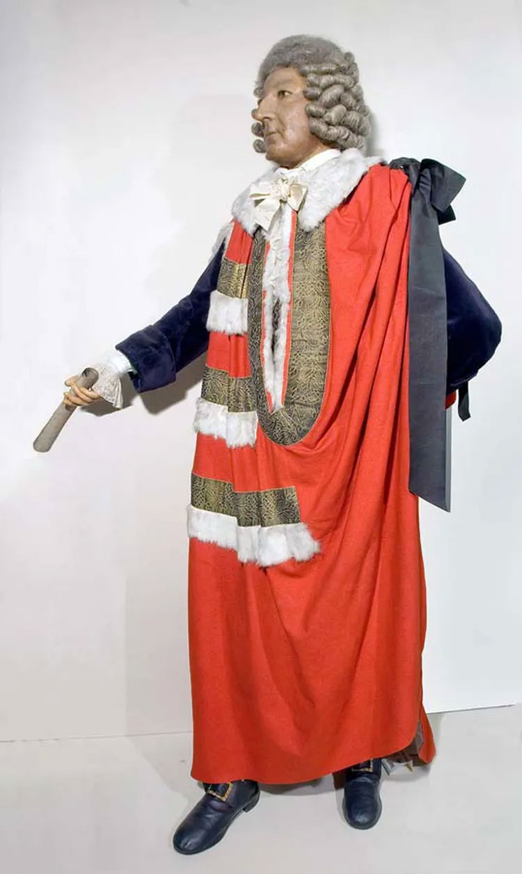 Image of William Pitt as a wax effigy
