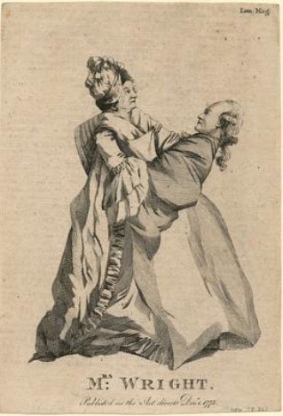 Image of Patience Wright drawn on a piece of paper