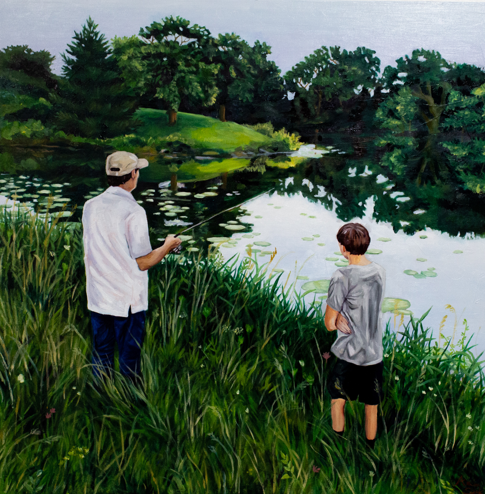Art from Allison Sink titled Fishing in July