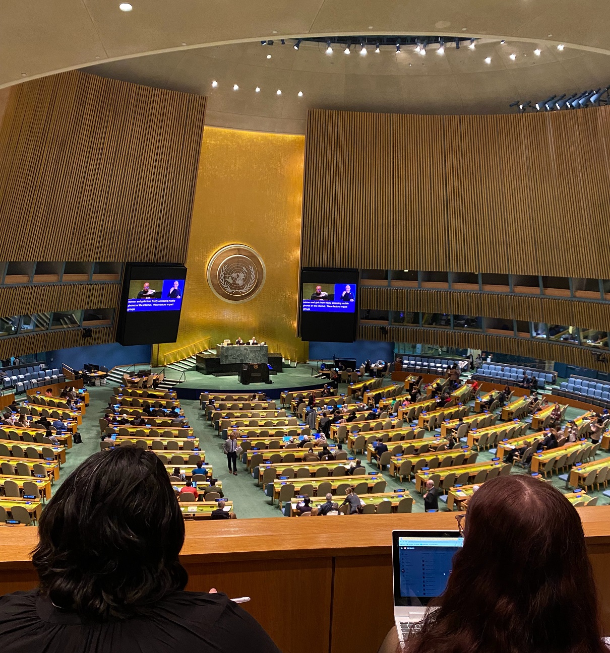 at the session 