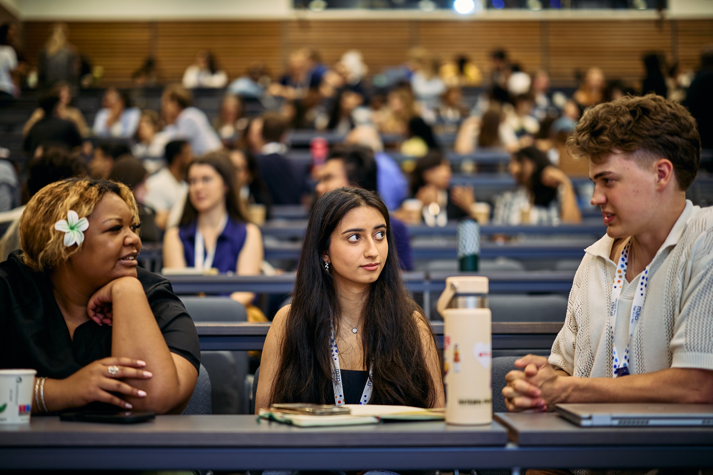 Janessa- Michelle Purcell, Nayla Punjabi and McKay Jones during a workshop.