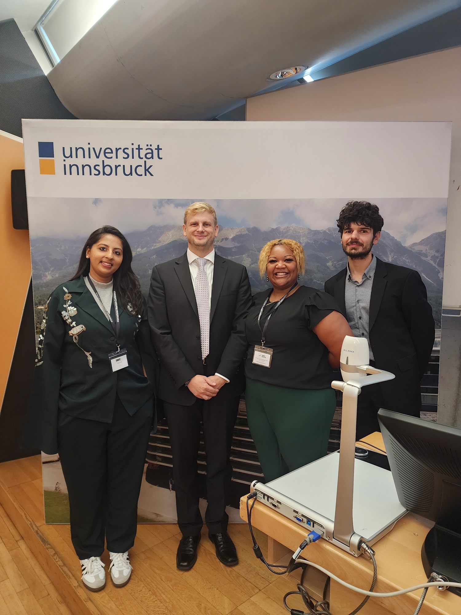 Ritikaa Gumpta, Stephan Atkinson, Janessa- Michelle Purcell, and Fabio Parisi at the Empower Mountain Youth Session.