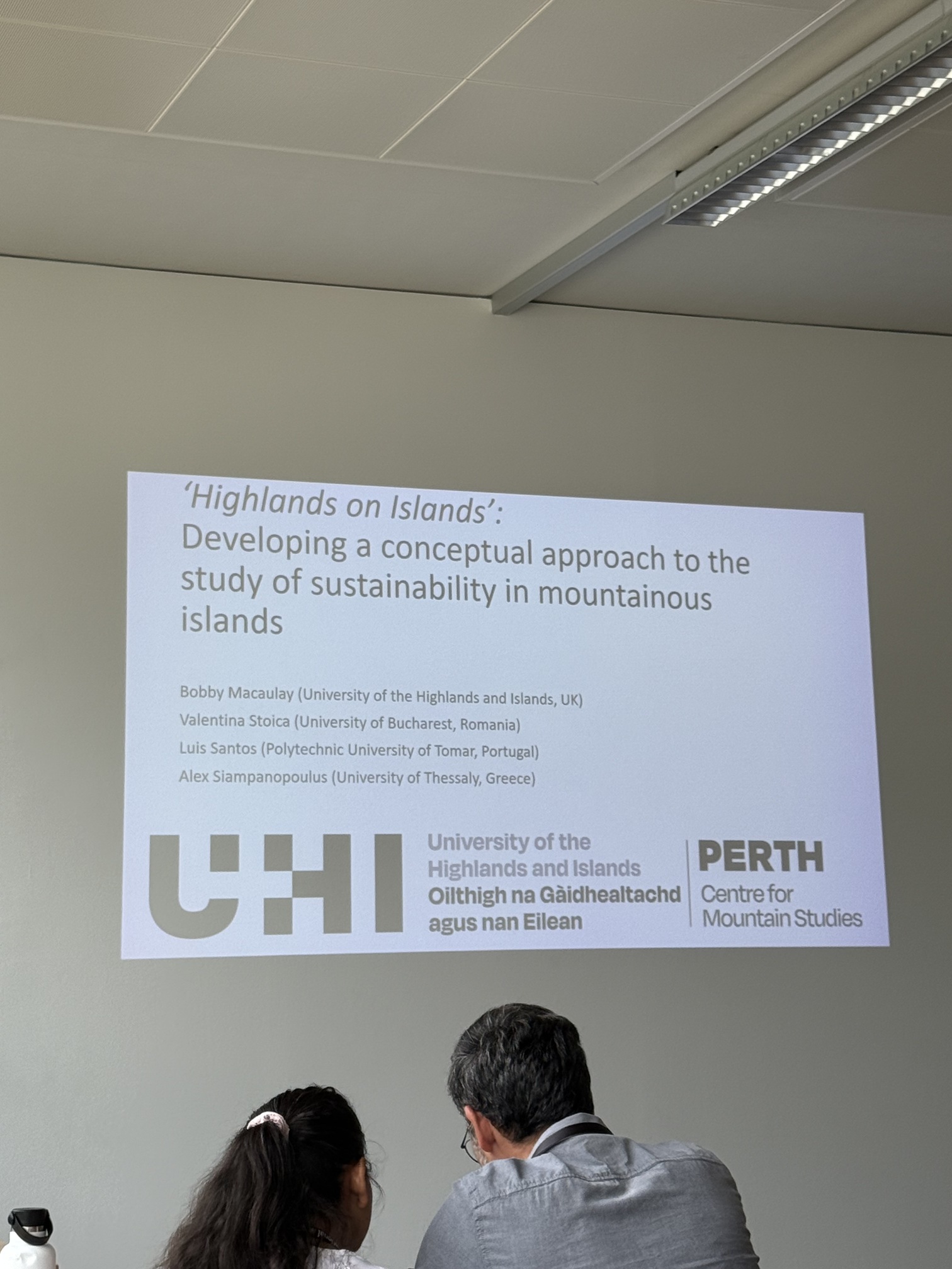 University of the Highlands and Islands presentation on mountainous islands.