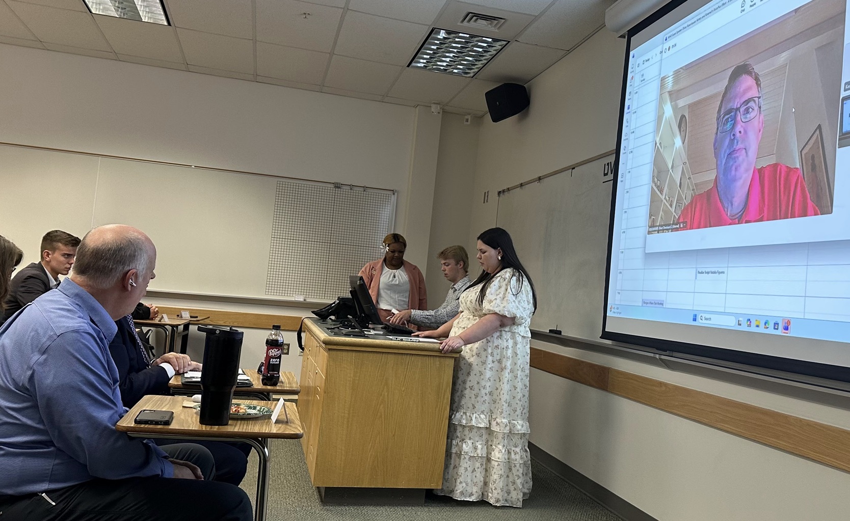 Natalia Figueroa, President of the Foreign Affairs Club Ensures Protocol and Coordinates Student Team During the Event