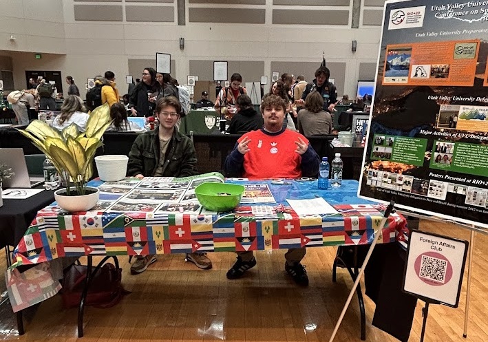 Foreign Affairs Club Vice Presidents Aemish Brock and Domenic Callor