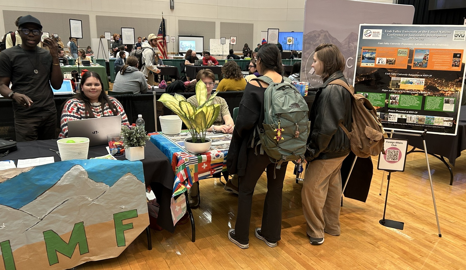 Foreign Affairs Club Vice Presidents Aemish Brock and Domenic Callor