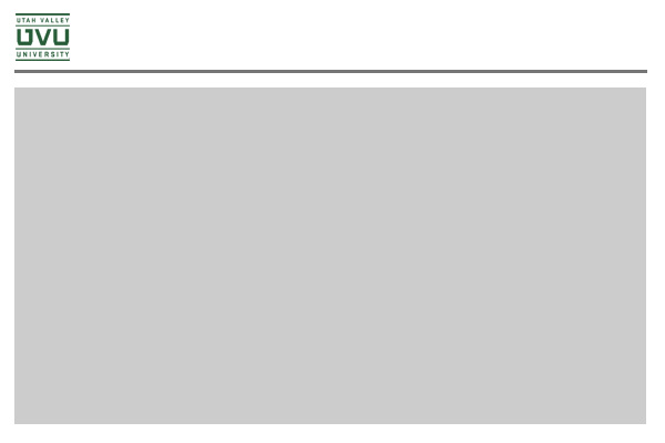 Example of one column layout