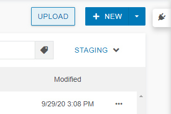 Upload the new document