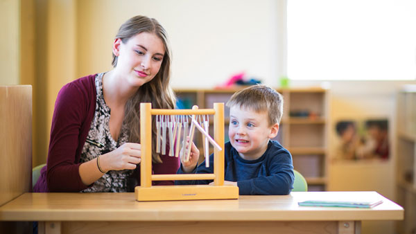 Child playing at the Wee Care Childcare Facilities