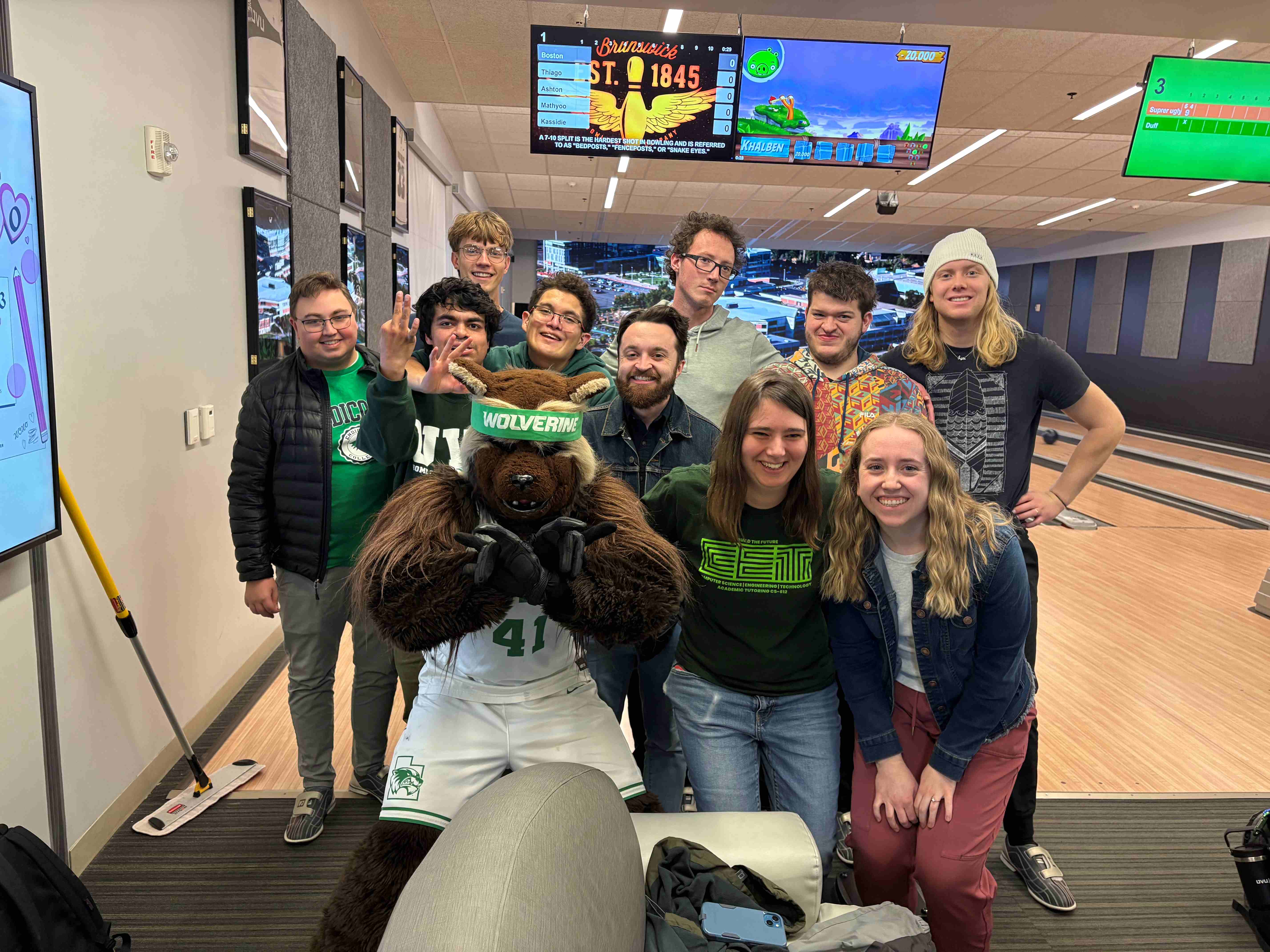 bowling with Willy and Students