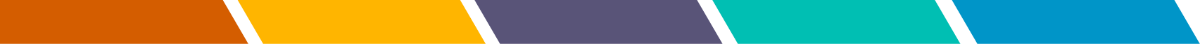 Purely decorative image of a colorful bar with diagonal edges leaning to the left