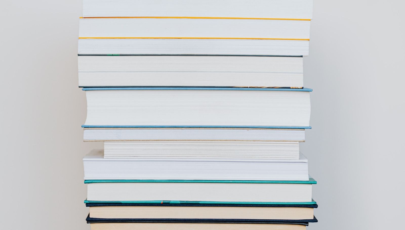 Stack of colorful books