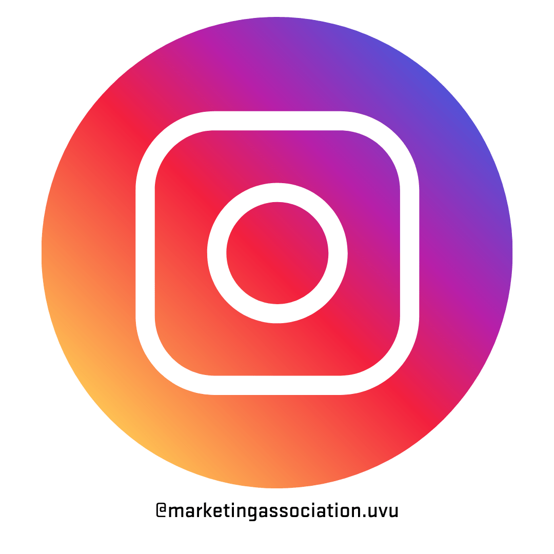 Instagram icon with handle for UVU Marketing Association