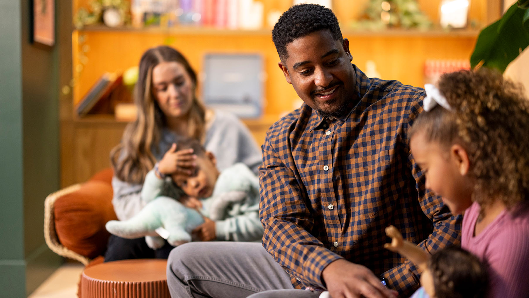 Family enjoying time together