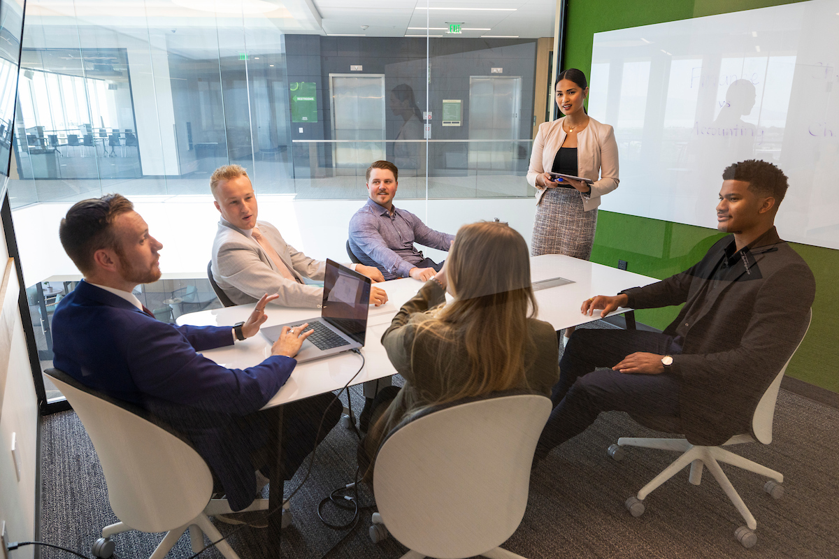 professionals in a conference room having a meeting