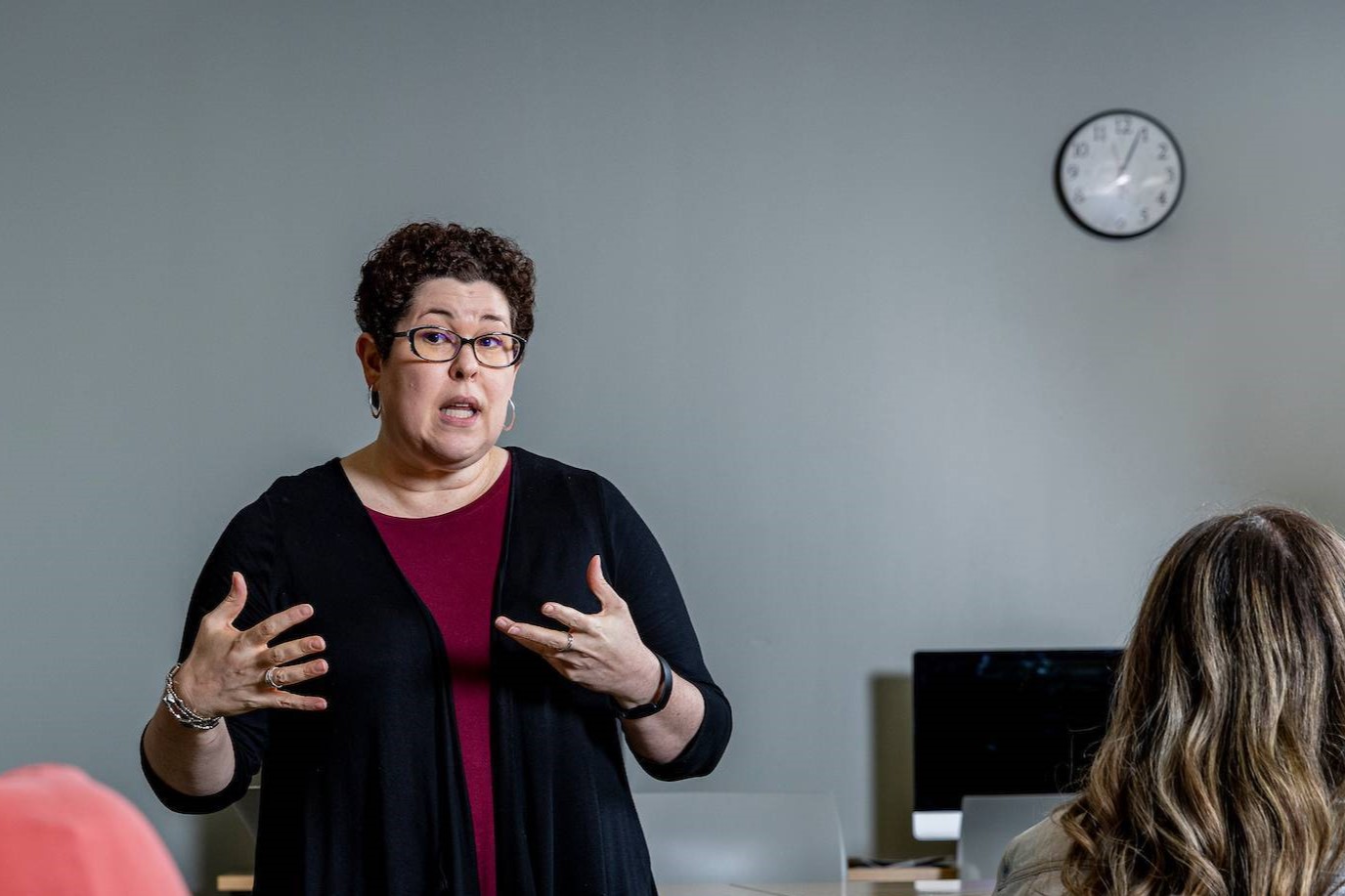 professor giving a lecture